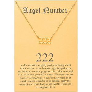 Angel Number Choker Necklace Numerology Jewelry for Women